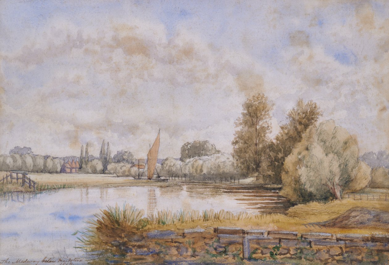 Medway nedanför Maidstone av British School