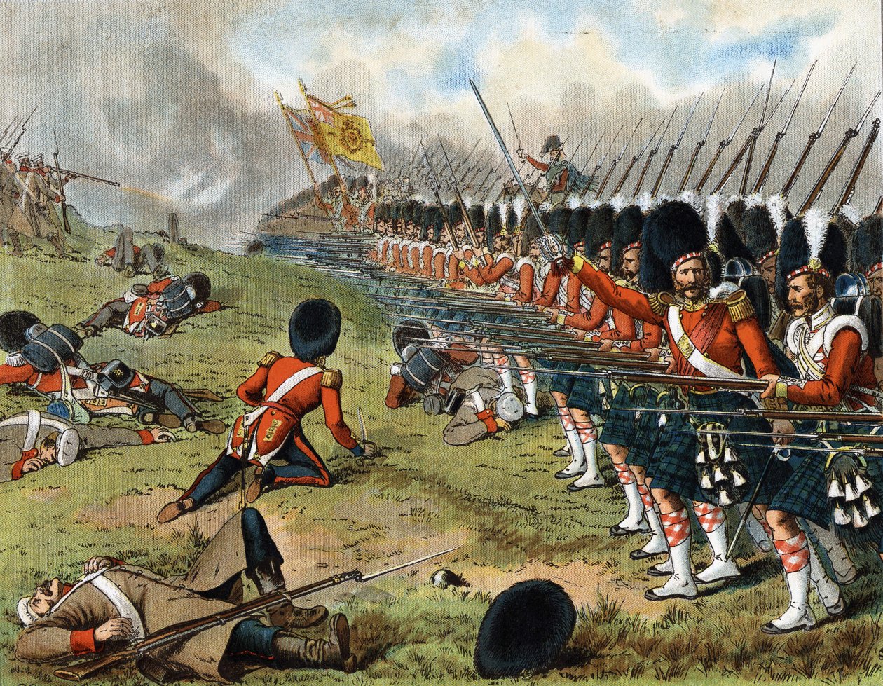 93:e Sutherland Highlanders frammarsch vid slaget vid Alma 1854 - i "" Harper