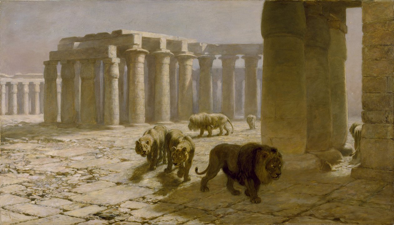 Syrien, Nattvakten, 1880 av Briton Riviere