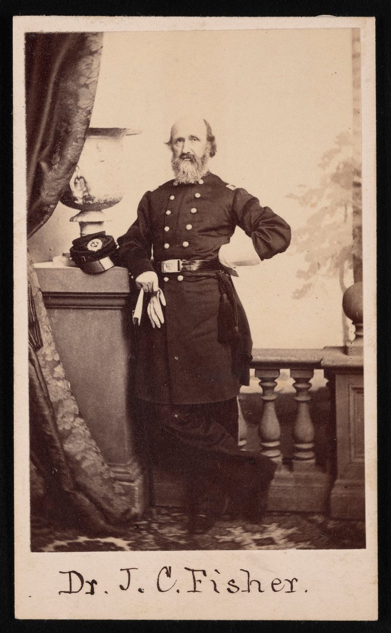 Porträtt av Dr James C. Fisher, 1863. av Broadbent and Co