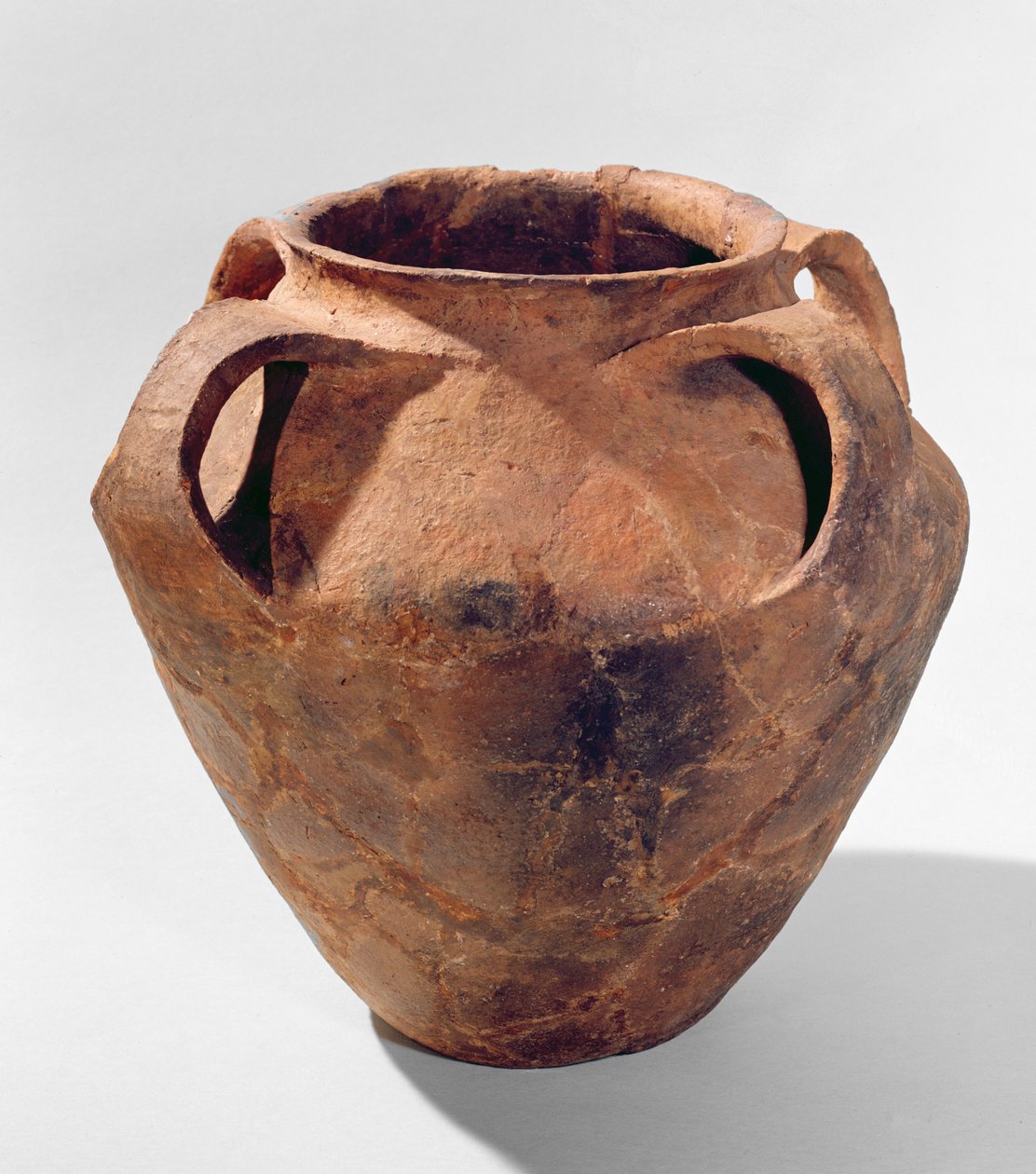 Armorikansk bikonisk burk med fyra handtag (lera) av Bronze Age