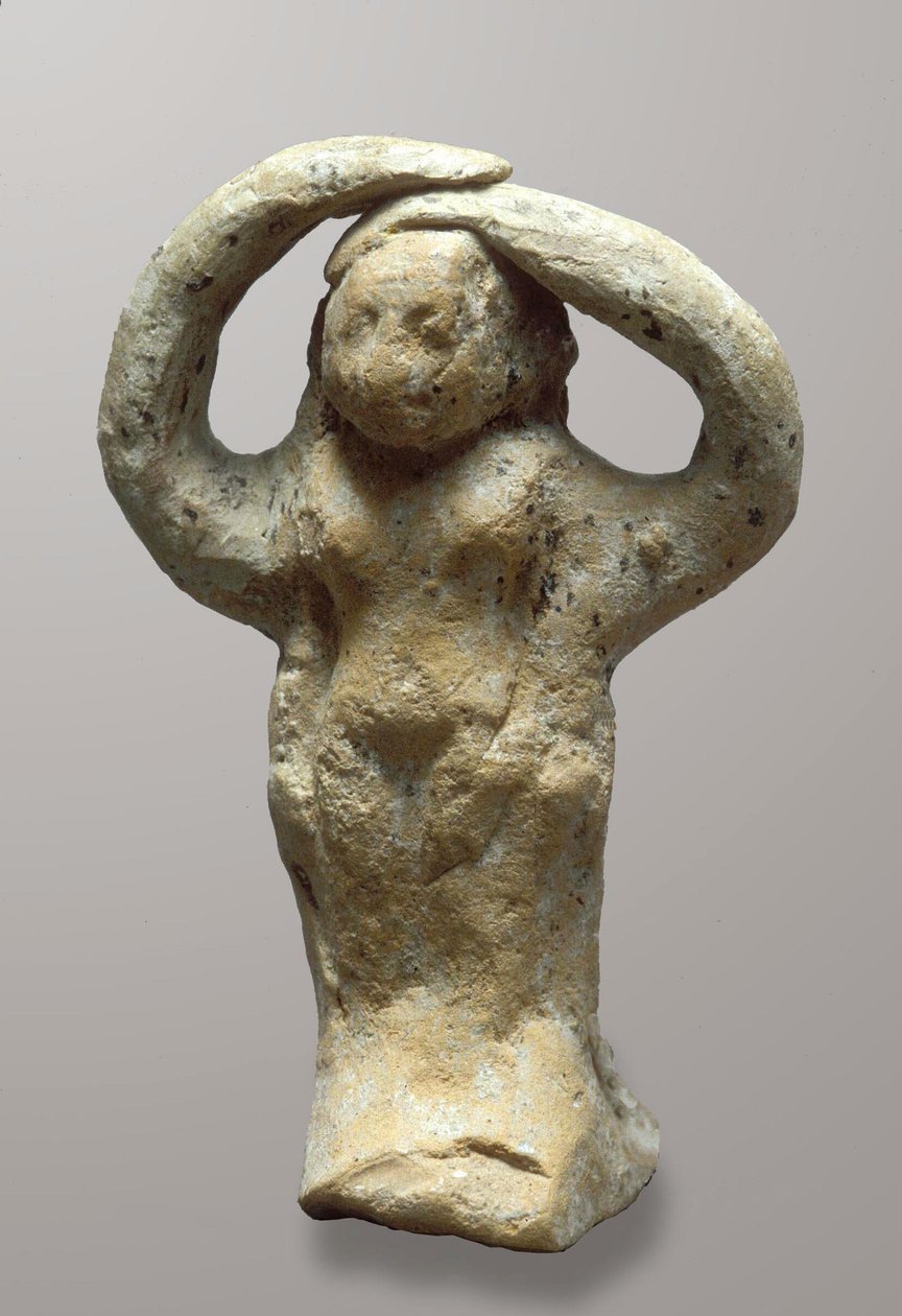 Statyett av en sörjande, från Azor, Israel (lera) av Bronze Age