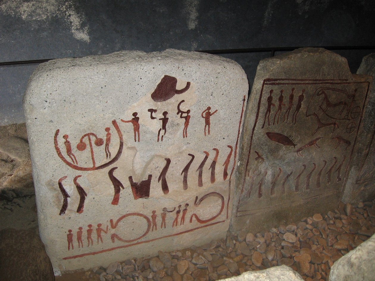 Kungagraven nära Kivik Kungagraven, 1 Halva 2:a årtusendet f.Kr. av Bronze Age culture