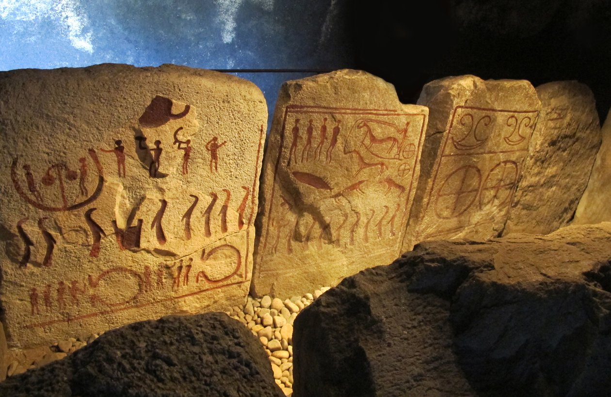 Kungagraven nära Kivik Kungagraven, 1 Halva 2:a årtusendet f.Kr. av Bronze Age culture