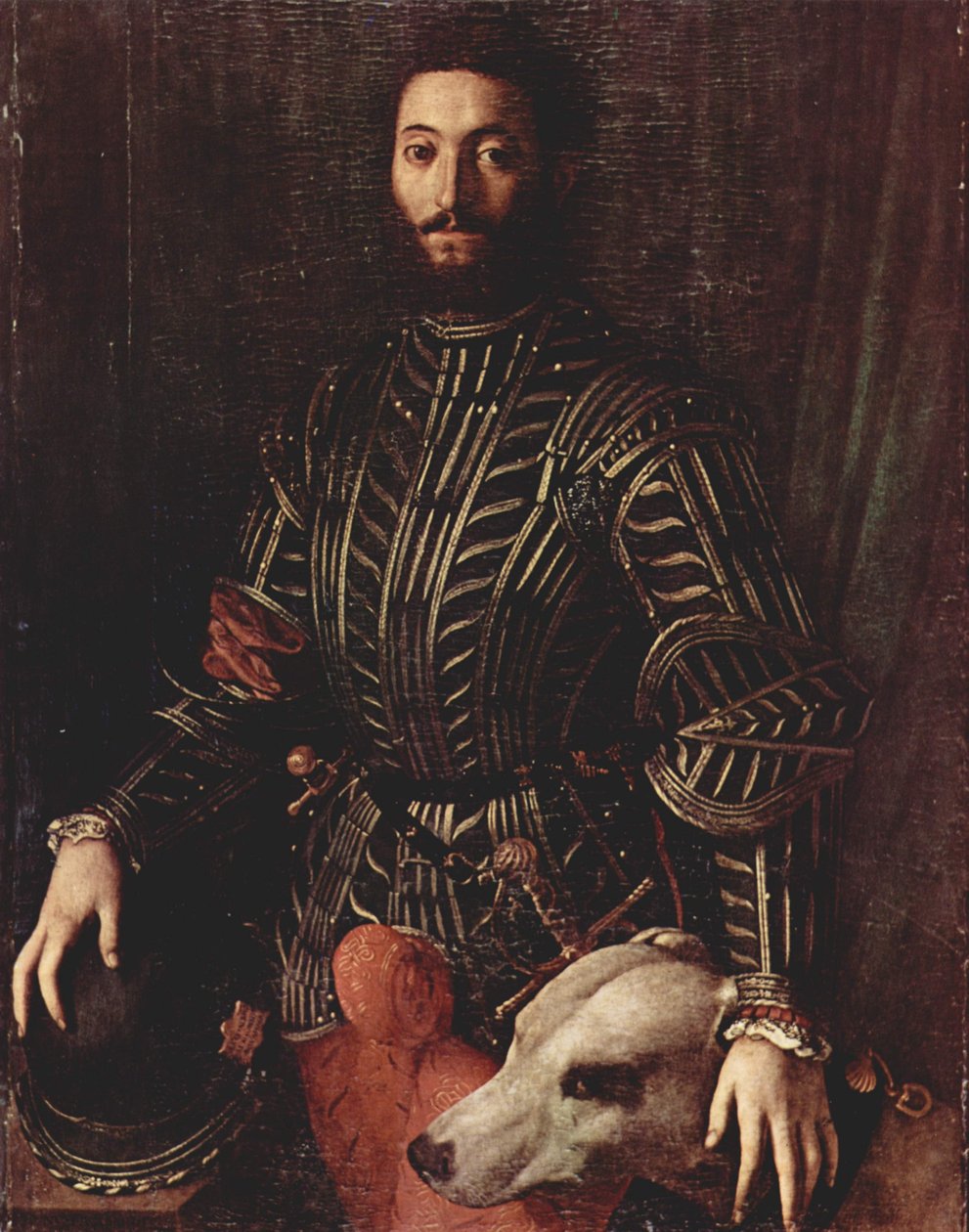Porträtt av Guidobaldo II della Rovere, hertig av Urbino av Agnolo Bronzino