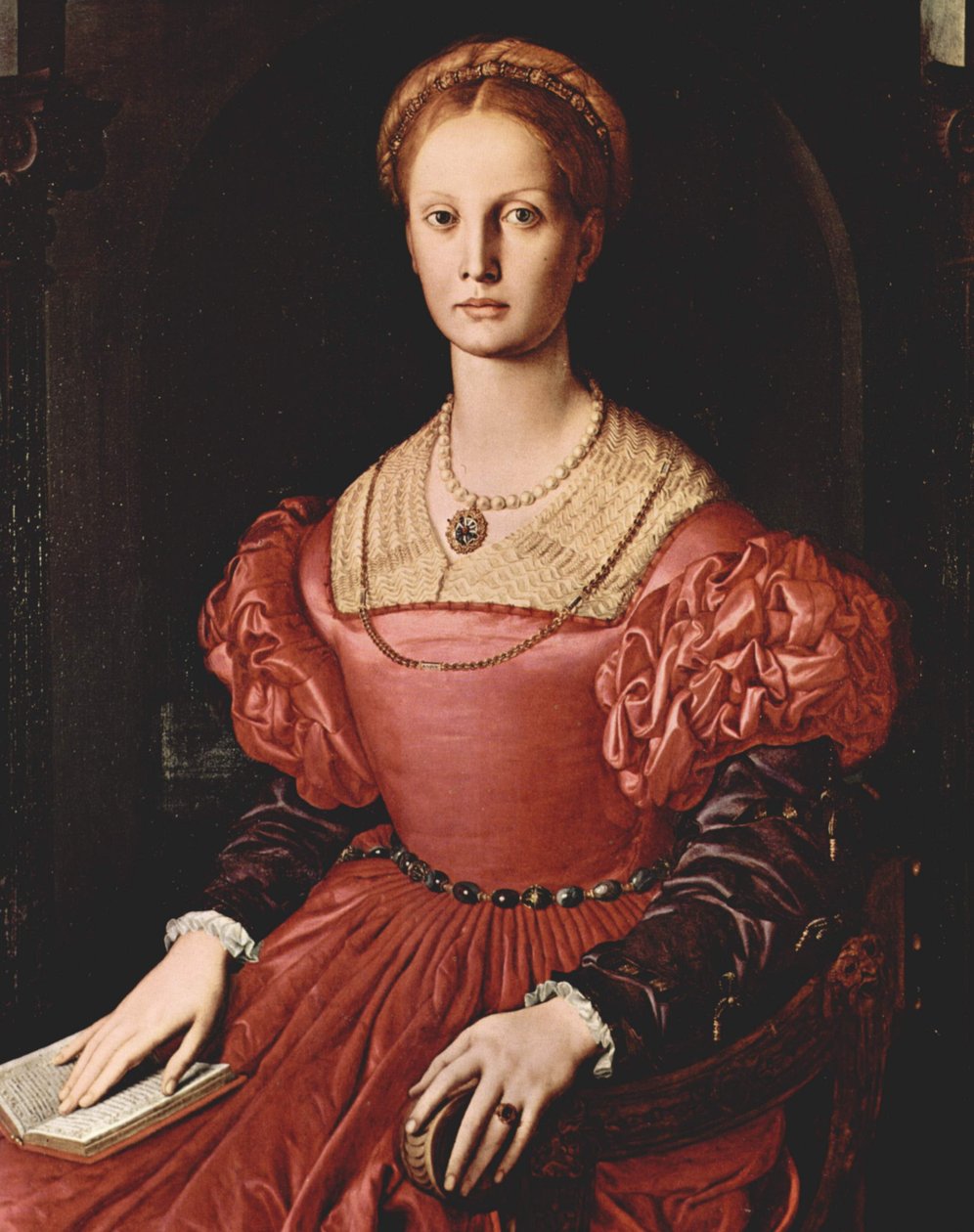 Porträtt av Lucrezia Panciatichi av Bronzino