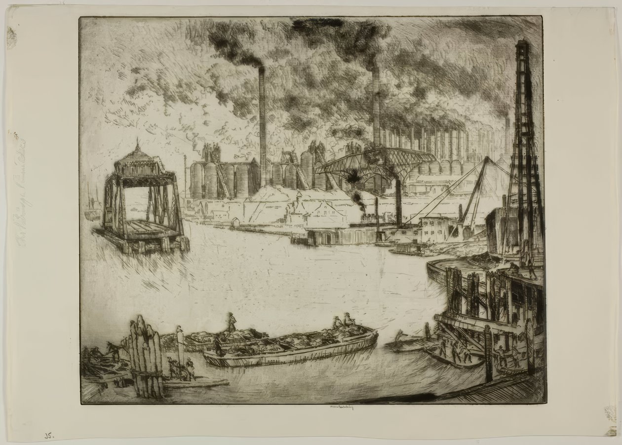 Chicago – Brobyggare av Bror Julius Olsson Nordfeldt