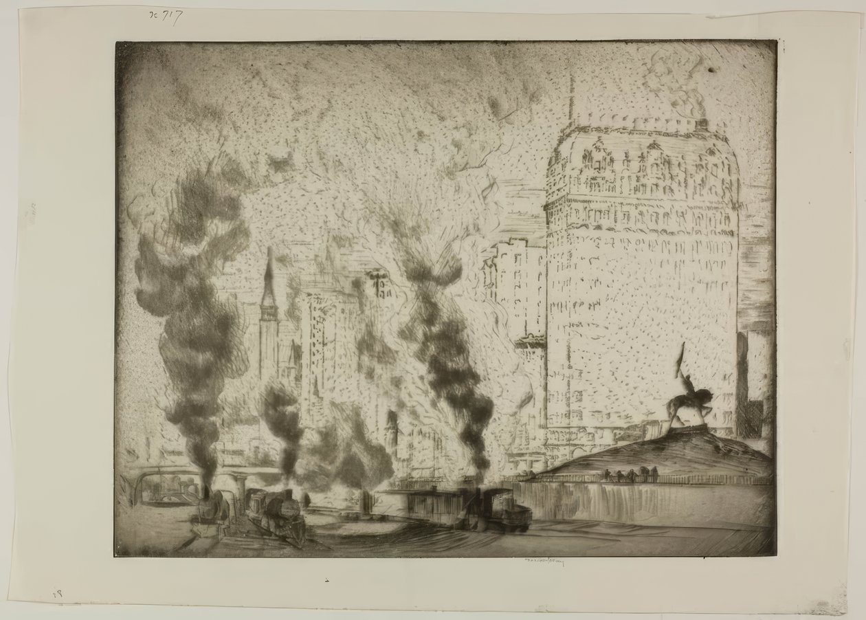 Chicago – Logan-monumentet av Bror Julius Olsson Nordfeldt