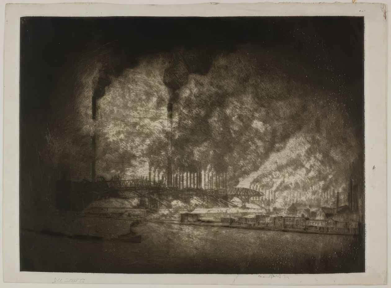 Chicago – Illinois Steel Co., 92nd Street av Bror Julius Olsson Nordfeldt