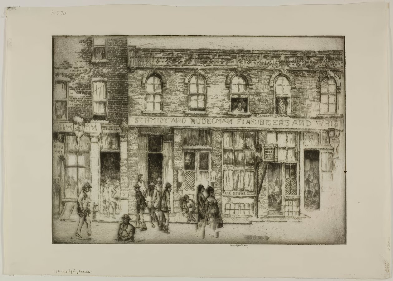 Chicago – Ten Cent Lodging House av Bror Julius Olsson Nordfeldt