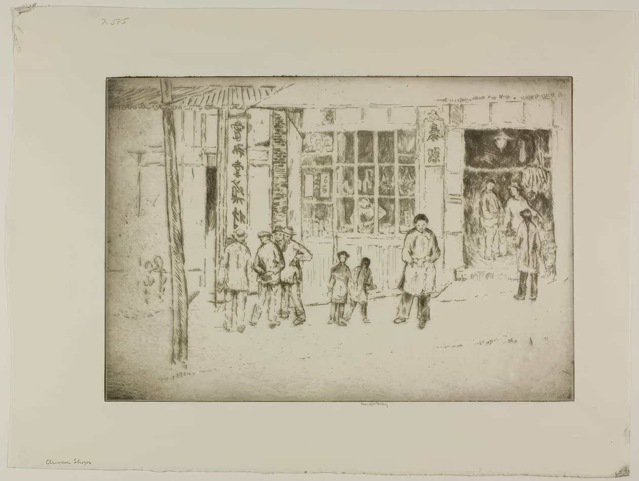 Butiker i Chinatown av Bror Julius Olsson Nordfeldt