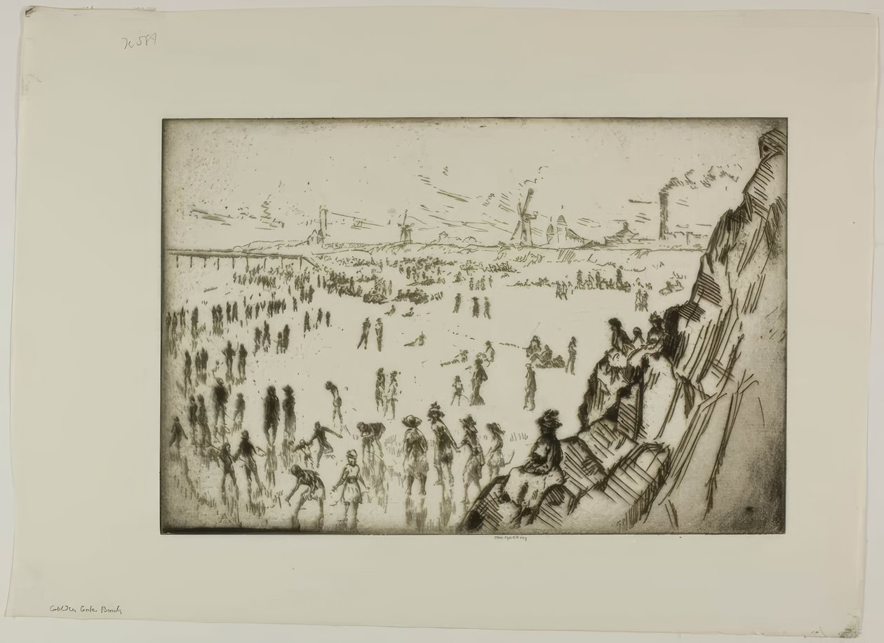 Golden Gate-stranden av Bror Julius Olsson Nordfeldt