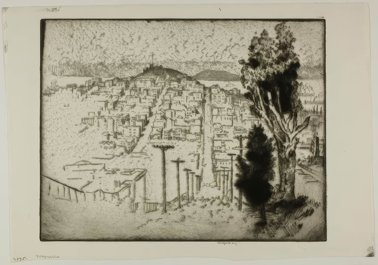 Telegraph Hill av Bror Julius Olsson Nordfeldt