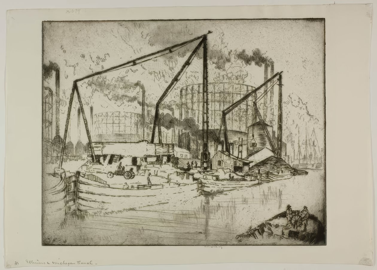 Illinois-Michigan-kanalen av Bror Julius Olsson Nordfeldt