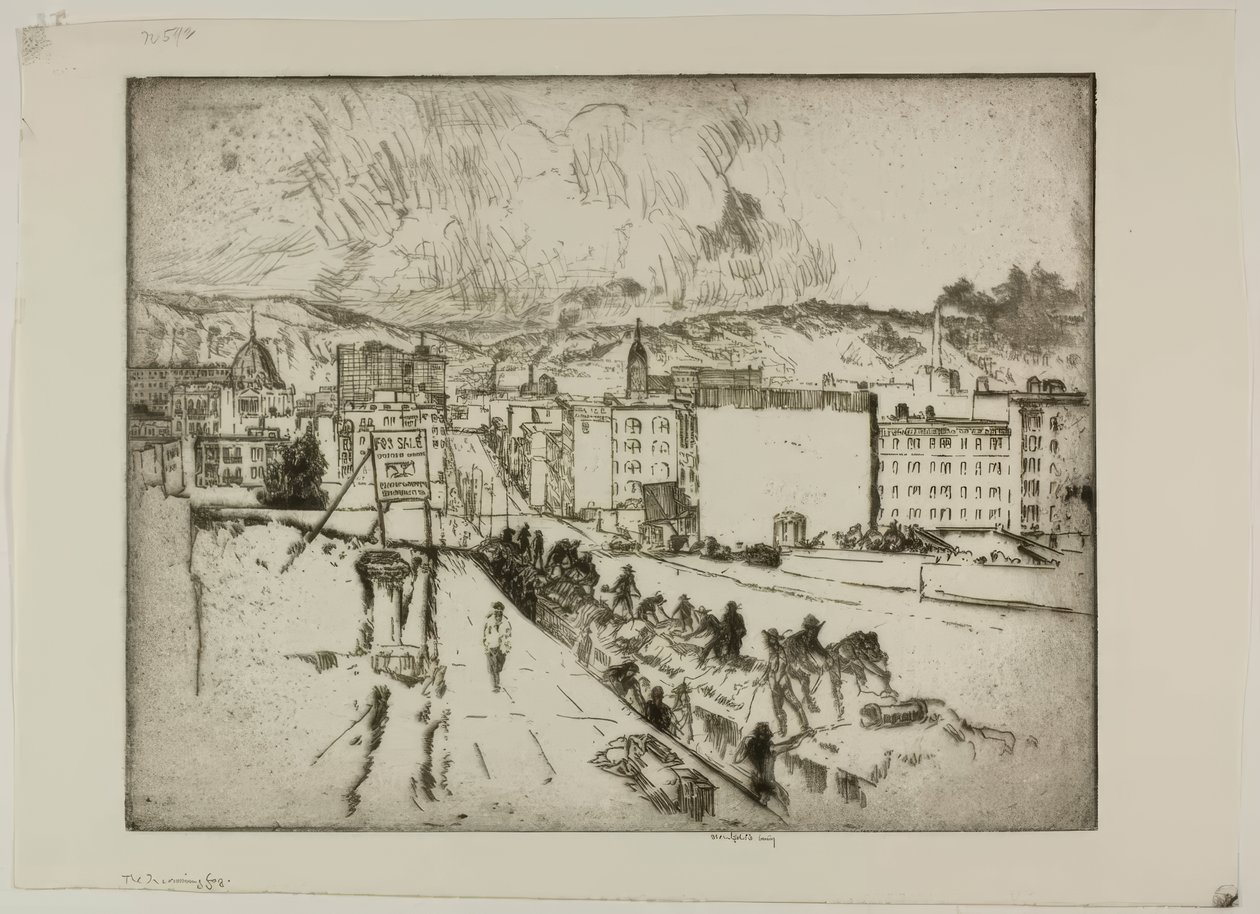 Den inkommande dimman av Bror Julius Olsson Nordfeldt