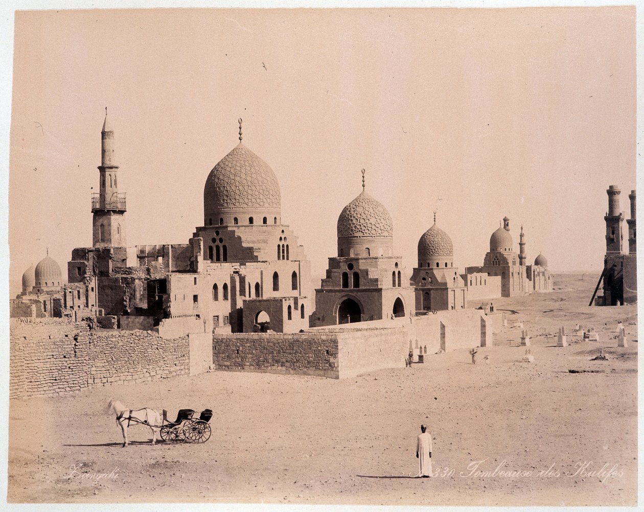 Egypten: kalivernas grav - fotografi av bröderna Zangali, sent 1800-tal av Brothers Zangaki