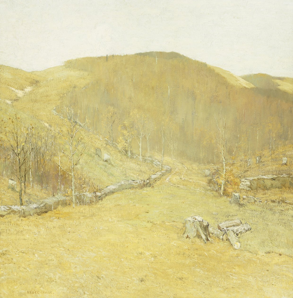 The Hills, ca 1910 (olja på duk) av Bruce Crane