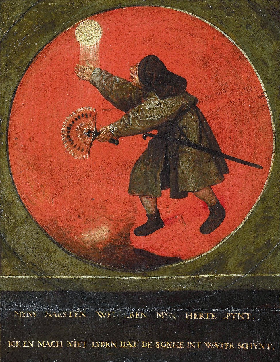 Mina grannars framgång irriterar mig. Jag vill inte att solen ska skina på vattnet., 1558. av Bruegel