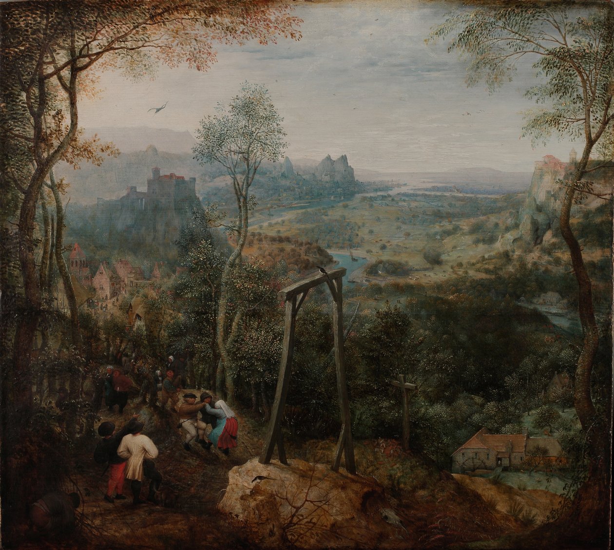 Skatan på galgen av Bruegel