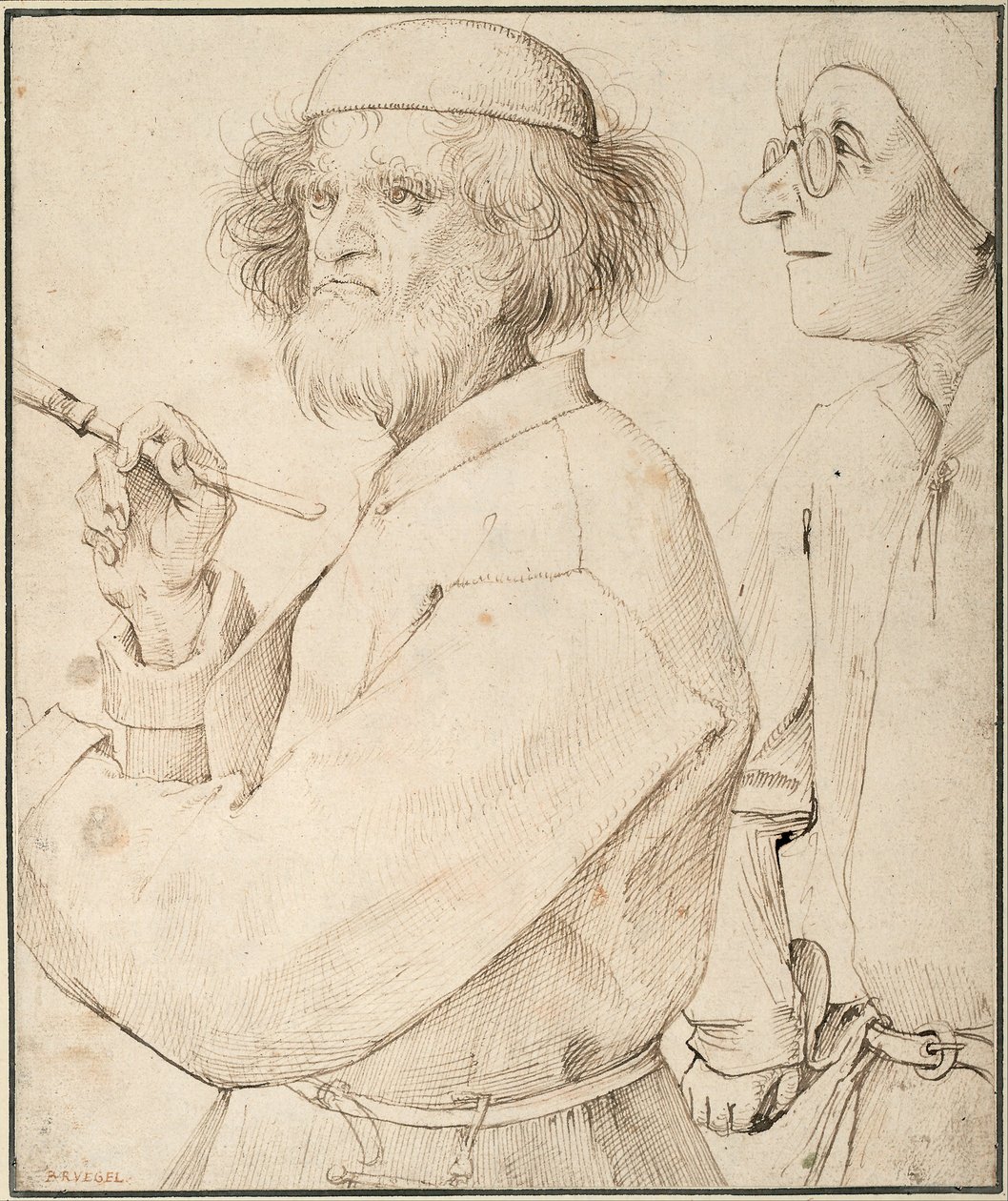 Målaren och köparen, c. 1565 av Bruegel