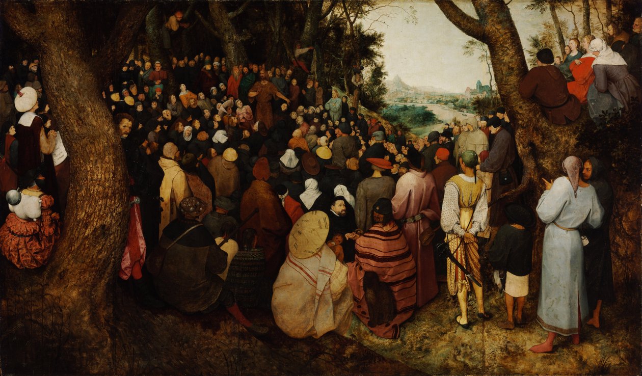 Johannes Döparens predikan av Bruegel