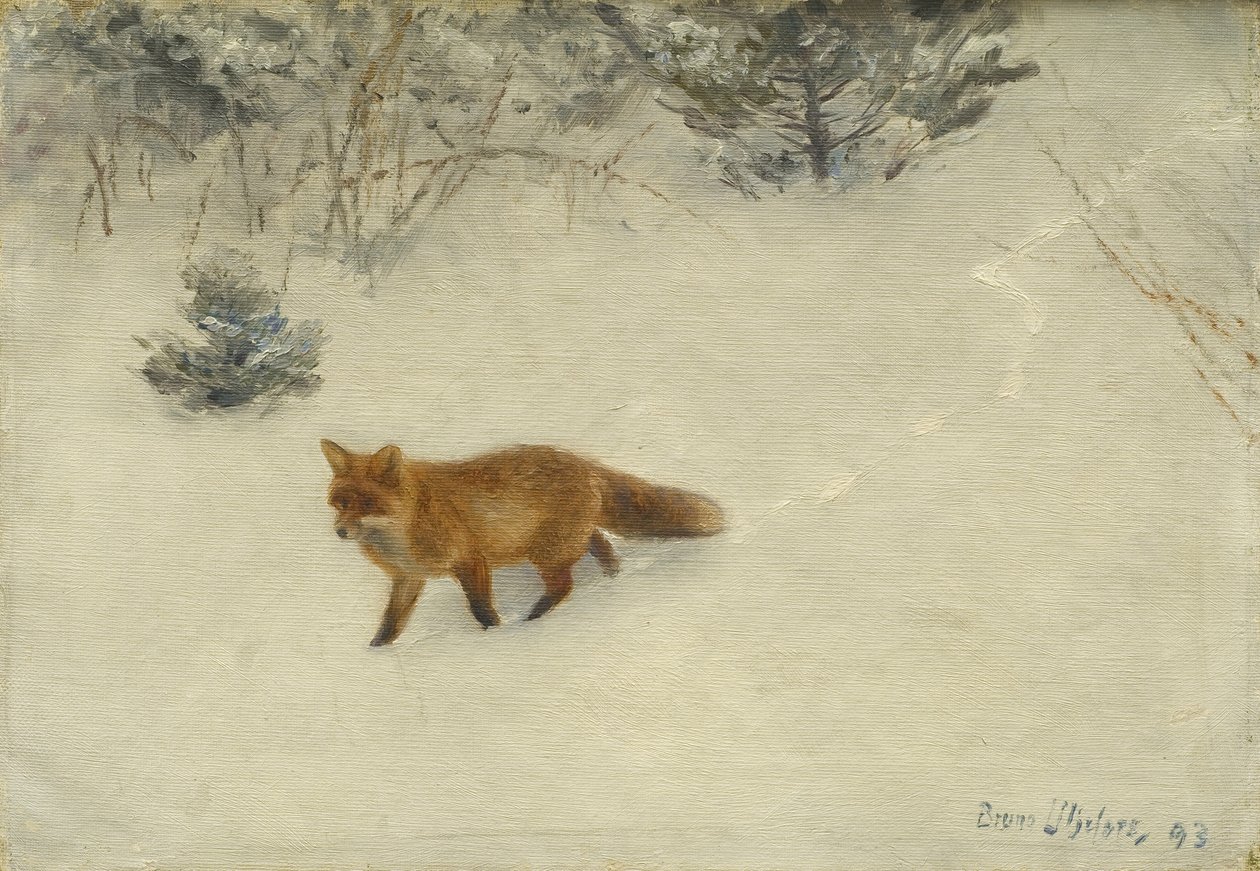 Räven, 1893 av Bruno Andreas Liljefors
