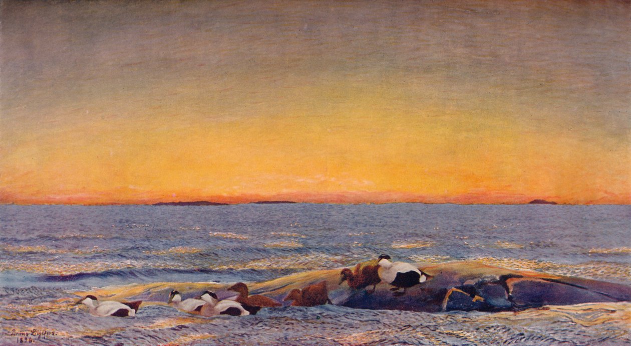 Soluppgång, 1896 av Bruno Andreas Liljefors