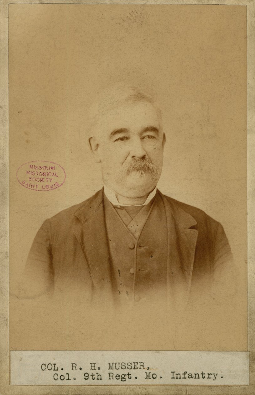 Richard H. Musser, överste, 9:e Missouri-infanteriet (sydstatarna) av Brunswick J. Sharer