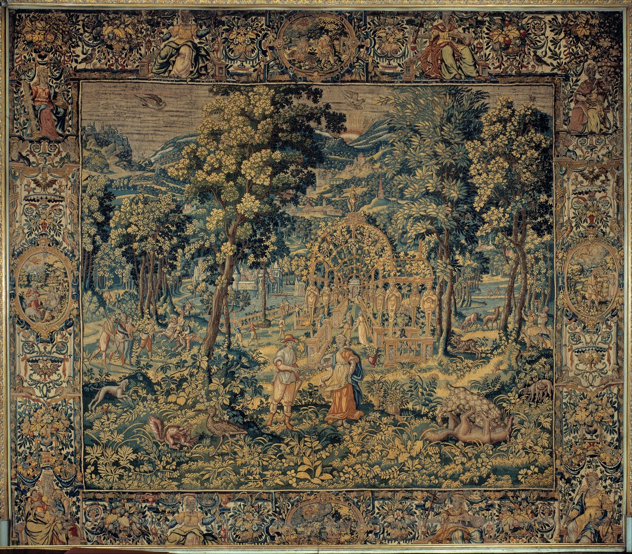 Vertumnus och Pomona av Brussels Manufactory