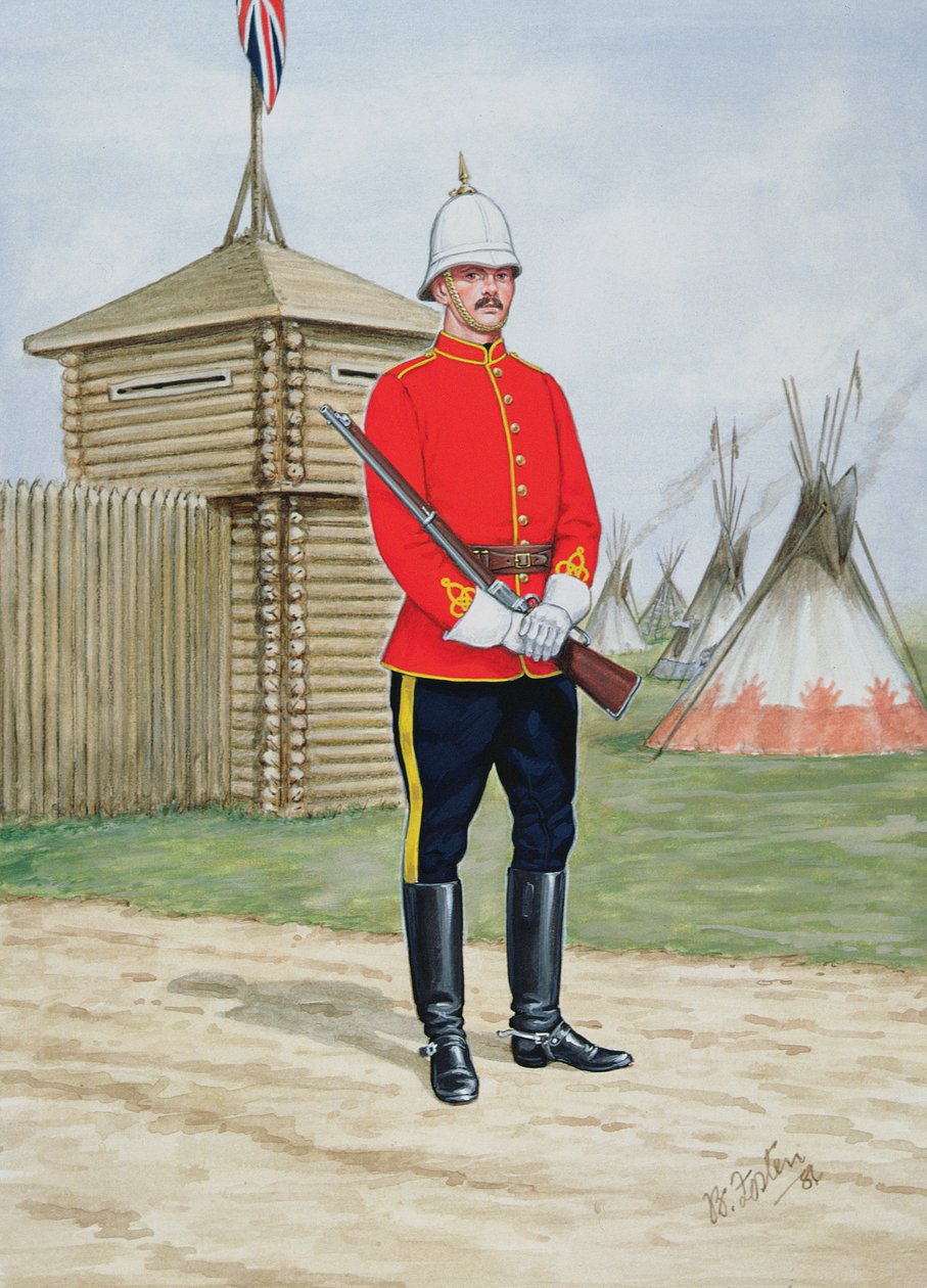Konstapel vid North-West Mounted Police 1880 av Bryan Fosten