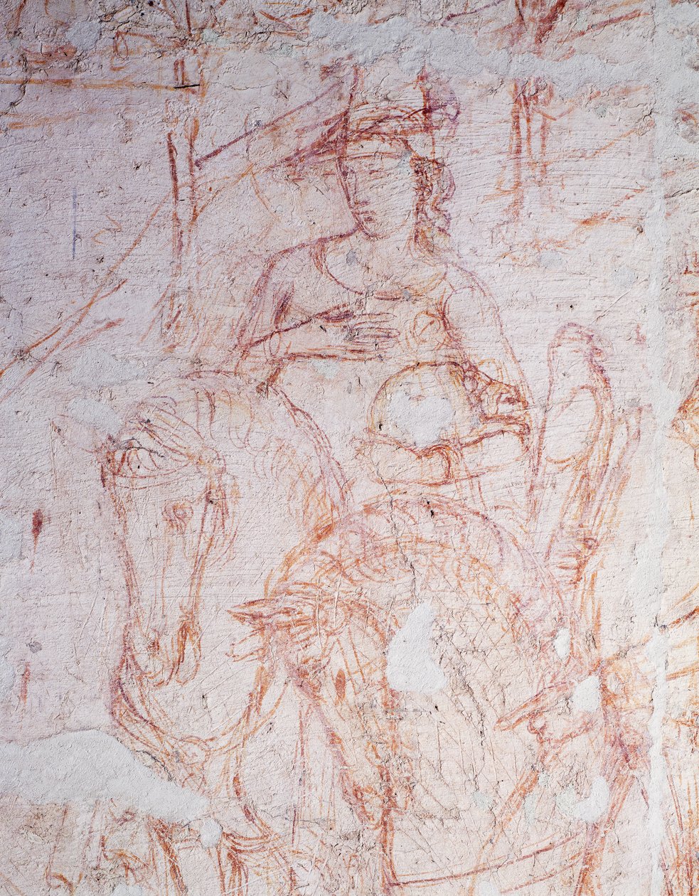 Triumph of Death, av Buonamico di Cristofano känd som Buffalmacco (aktiv början av 1300-talet), sinopia. av Buonamico Buffalmacco