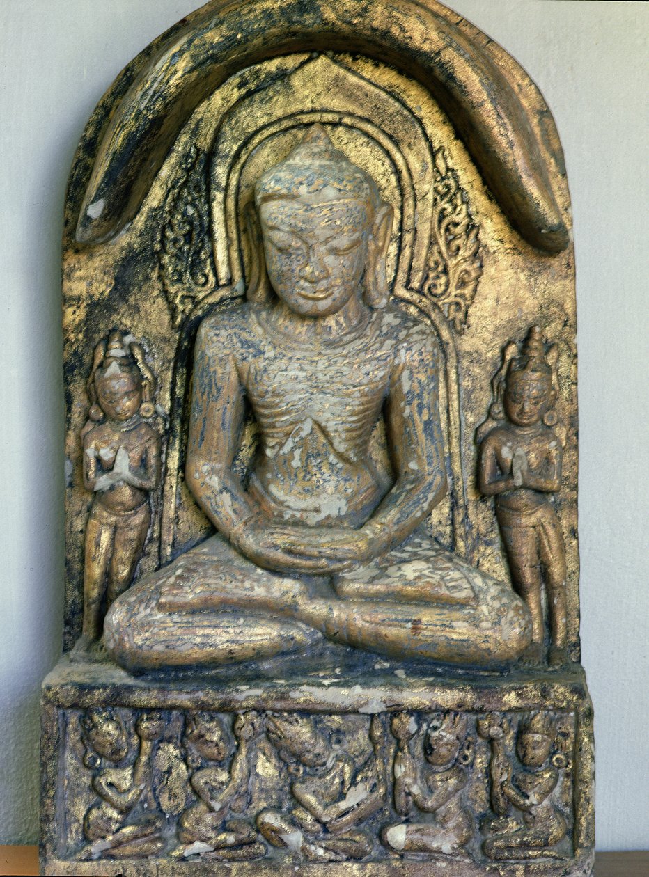 Sittande Buddha i meditation av Burmese School