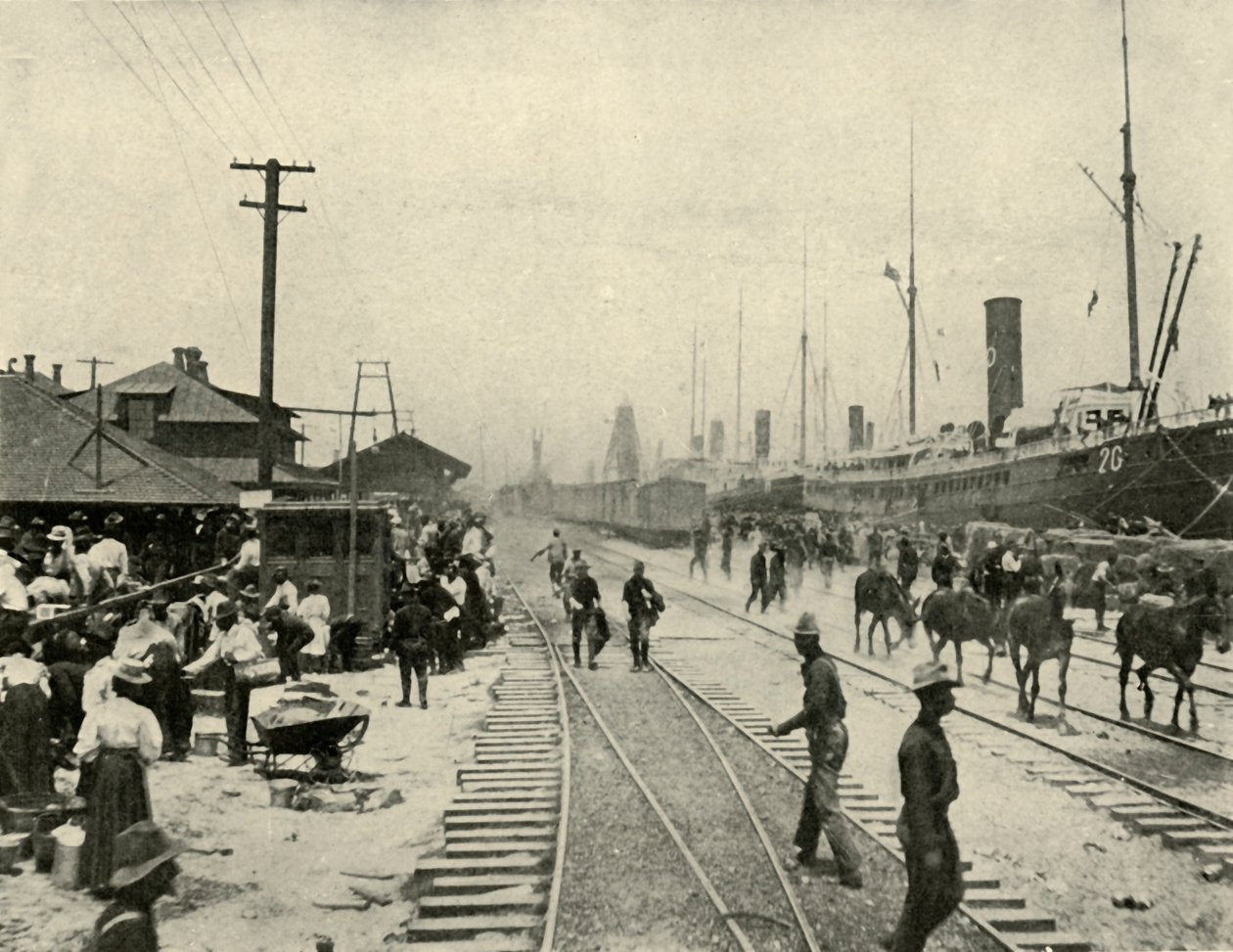 Frigivna fångar, spansk-amerikanska kriget, juni 1898, 1899. av Burr McIntosh