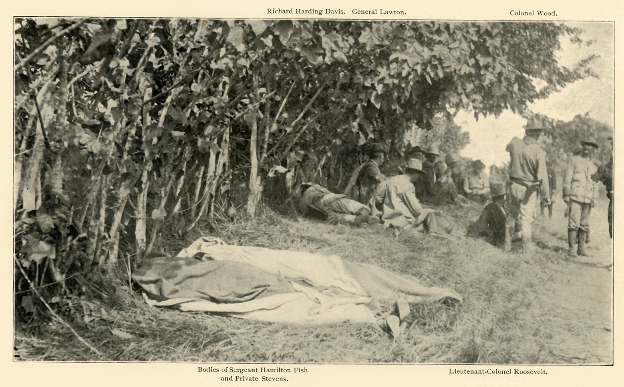 Scen efter Rough Riders Battle, 24 juni, spansk-amerikanska kriget, 1898, 1899. av Burr McIntosh
