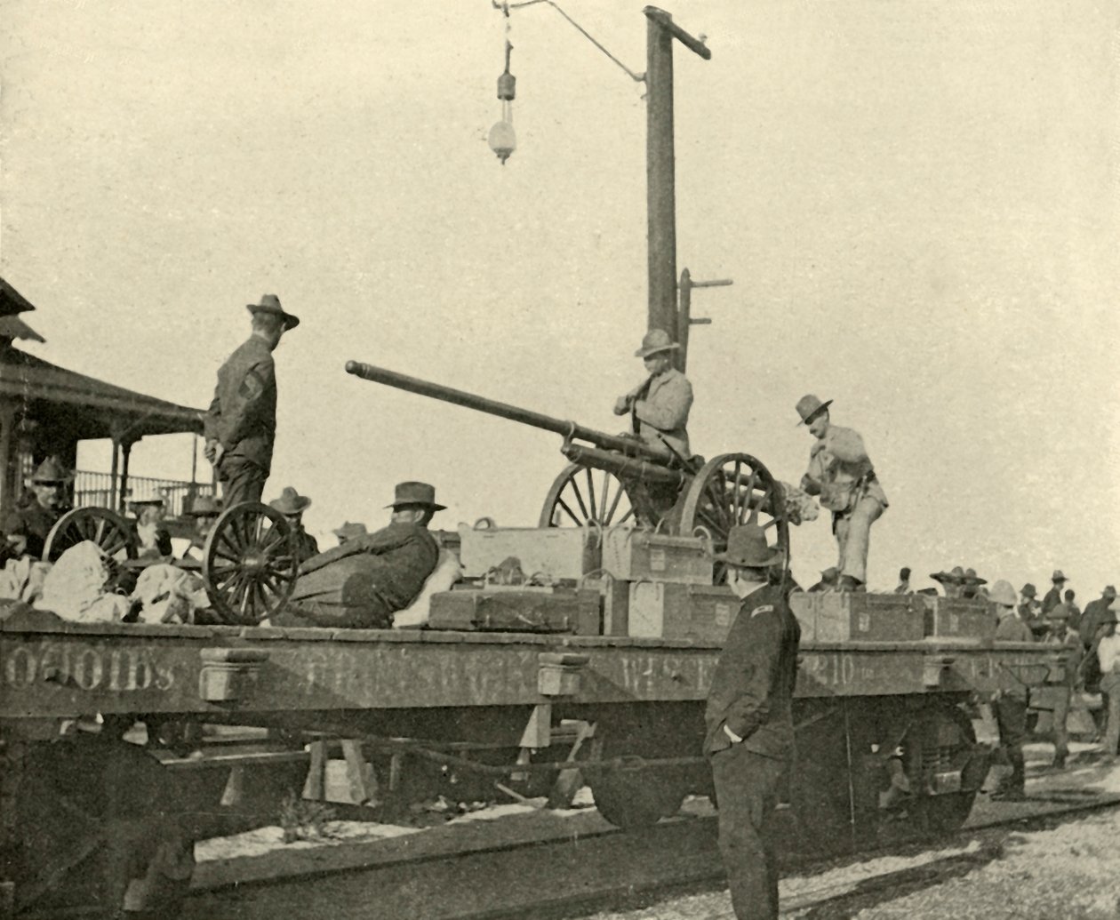 Sergeant Borrowe and the Dynamite Gun, Spansk-amerikanska kriget, juni 1898, 1899. av Burr McIntosh