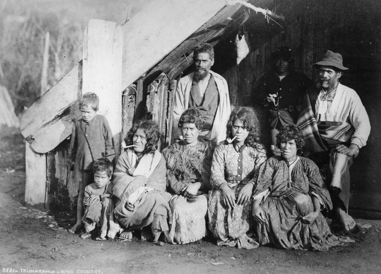 Taumaranui - King Country, 1885 av Burton Brothers Studio