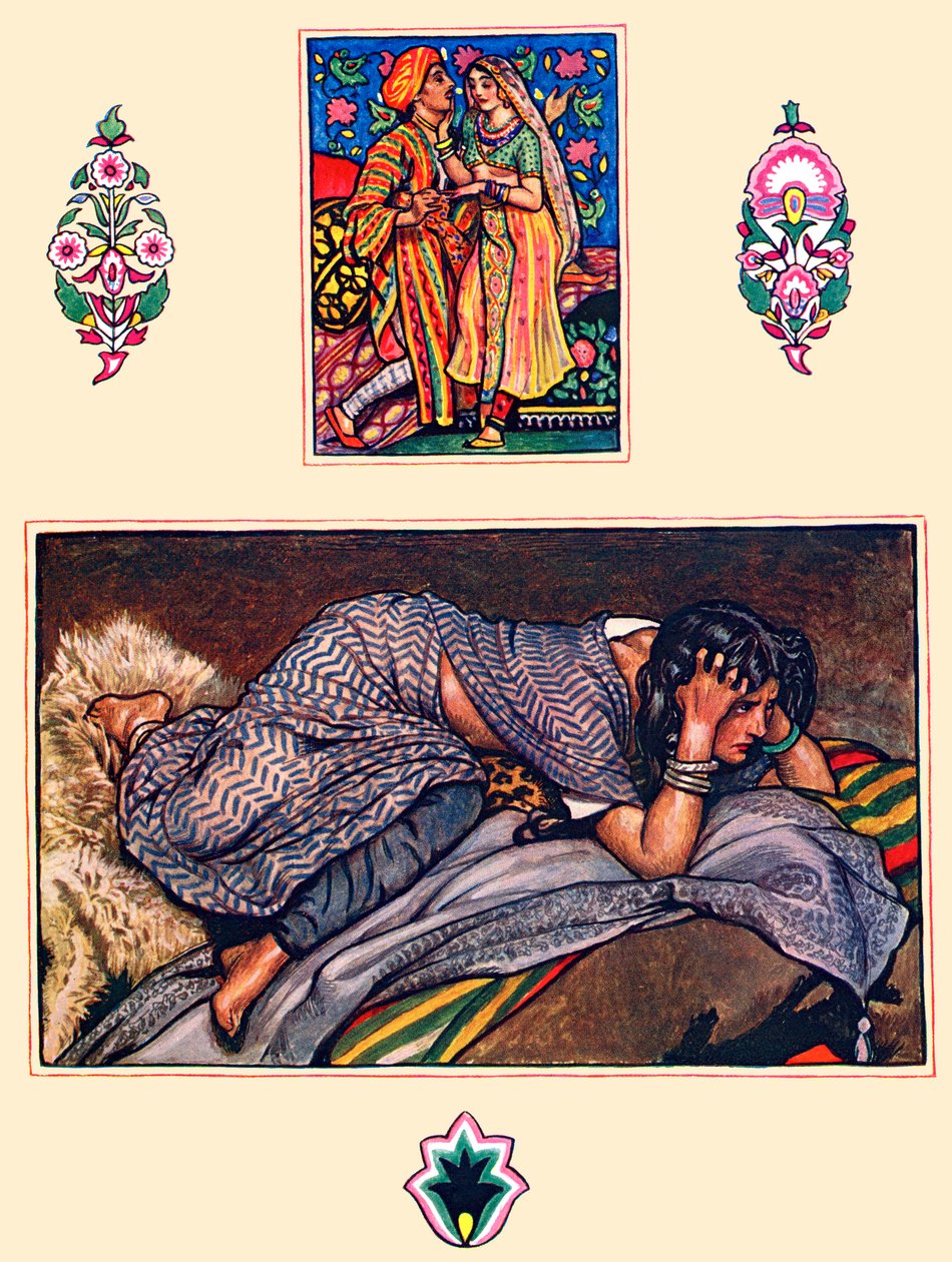 "Öde zigenarens sång", från Kamas trädgård. av Byam Shaw
