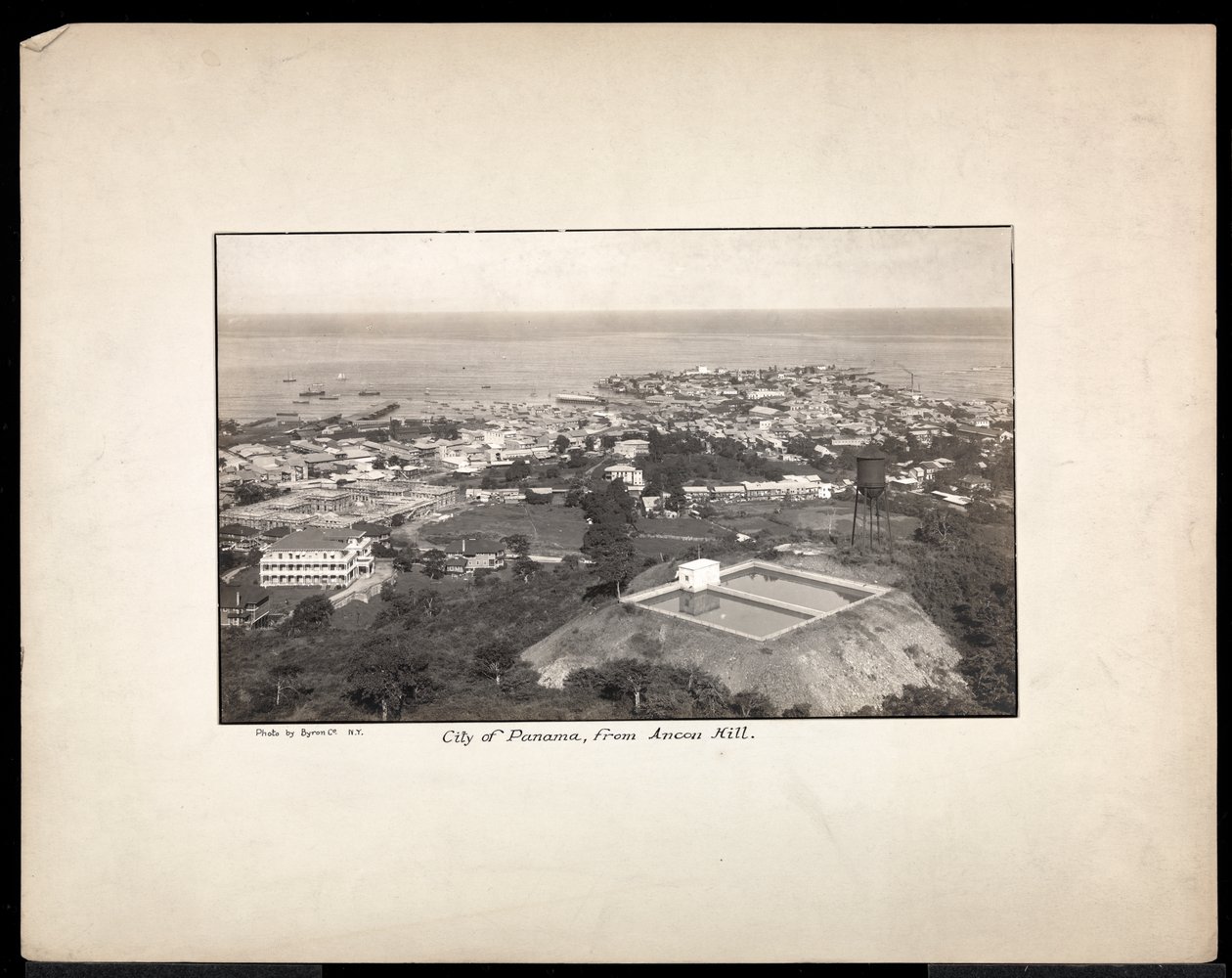 Flygfoto av Panama City, 1912 eller 1913 (silvergelatin) av Byron Company