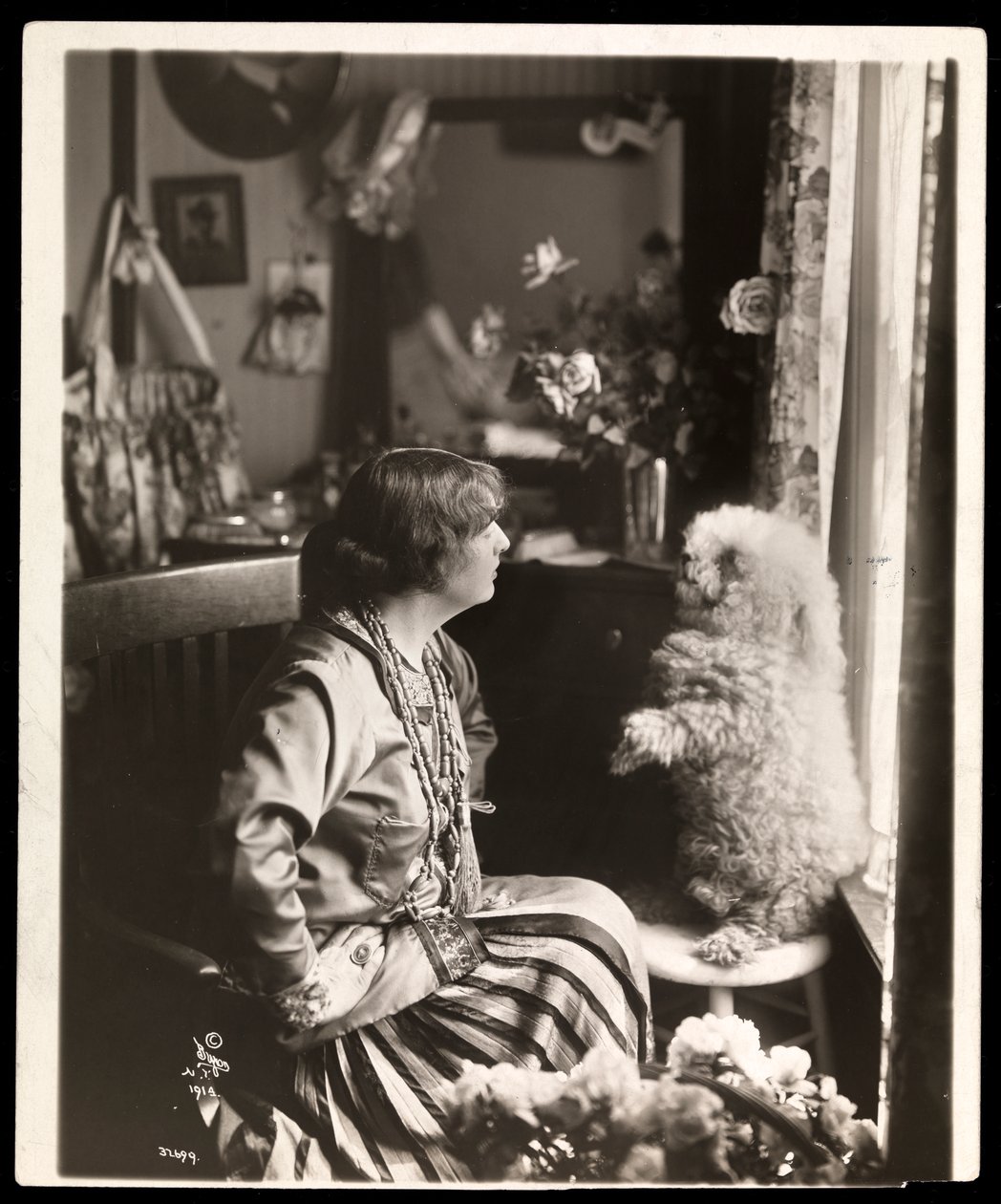 Florence Reed (silver gelatintryck) av Byron Company