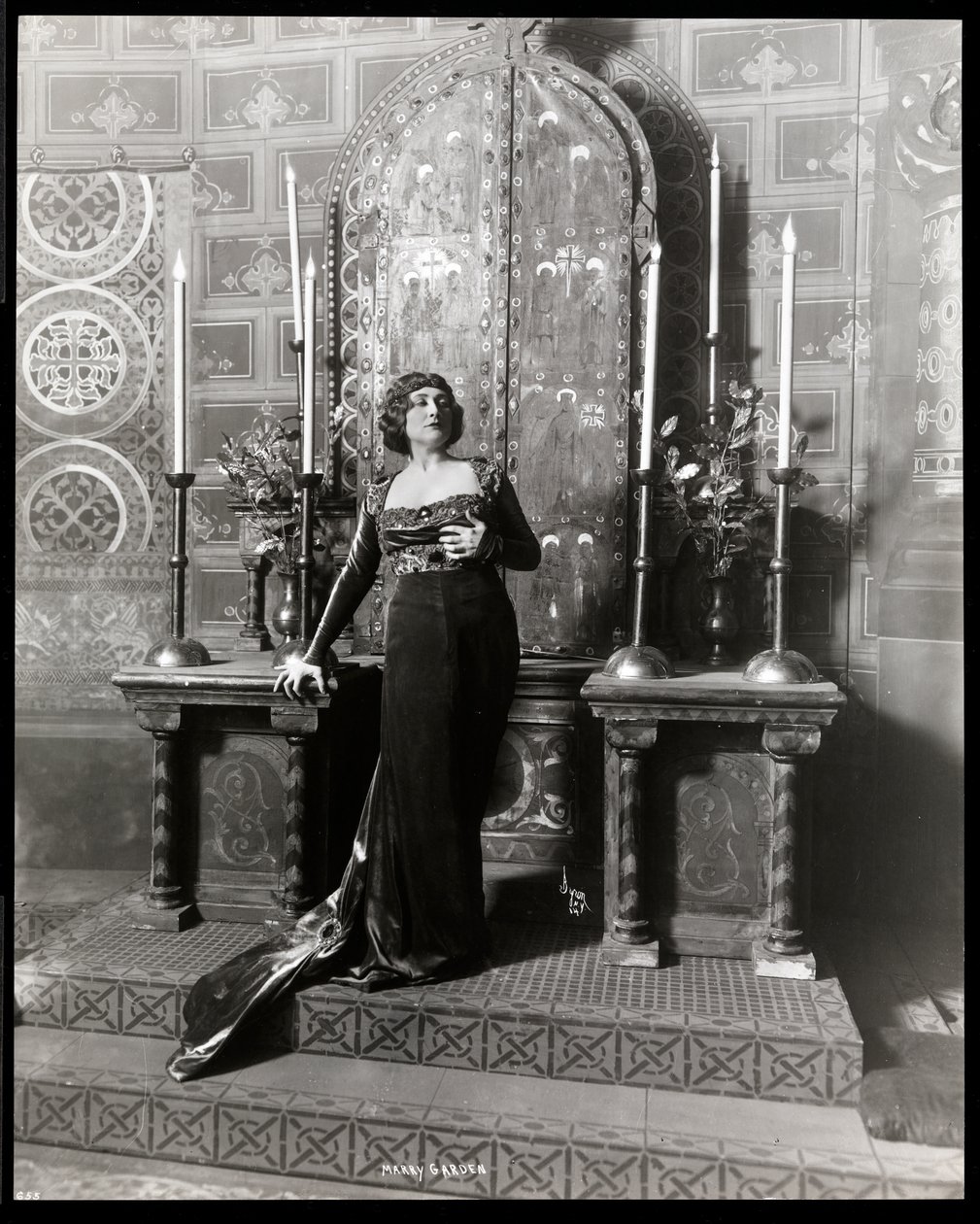 Mary Garden, c.1900 (silvergelatintryck) av Byron Company
