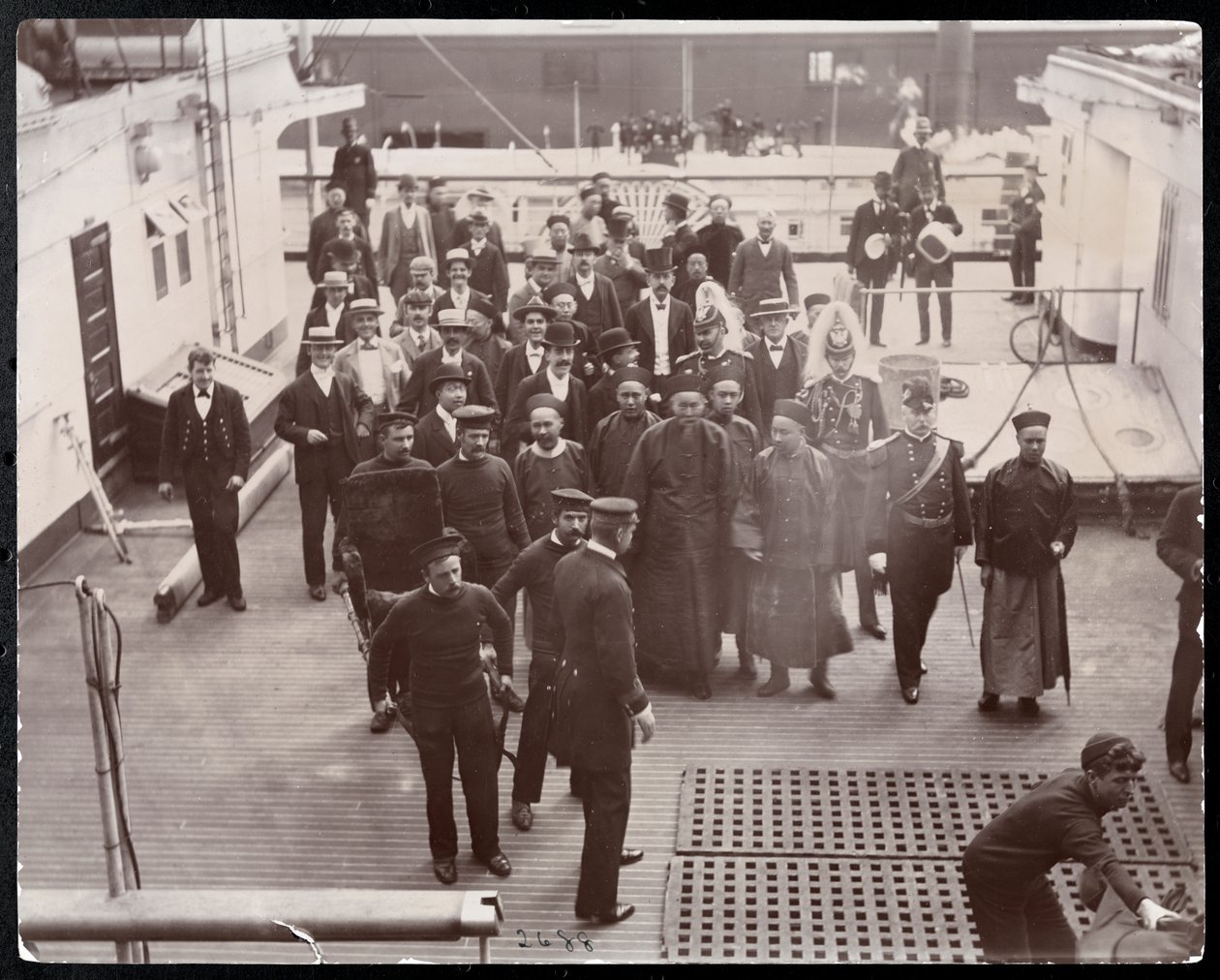 Den kinesiske statsmannen Li Hung-Chang på sitt besök i USA, 1896 (silvergelatintryck) av Byron Company