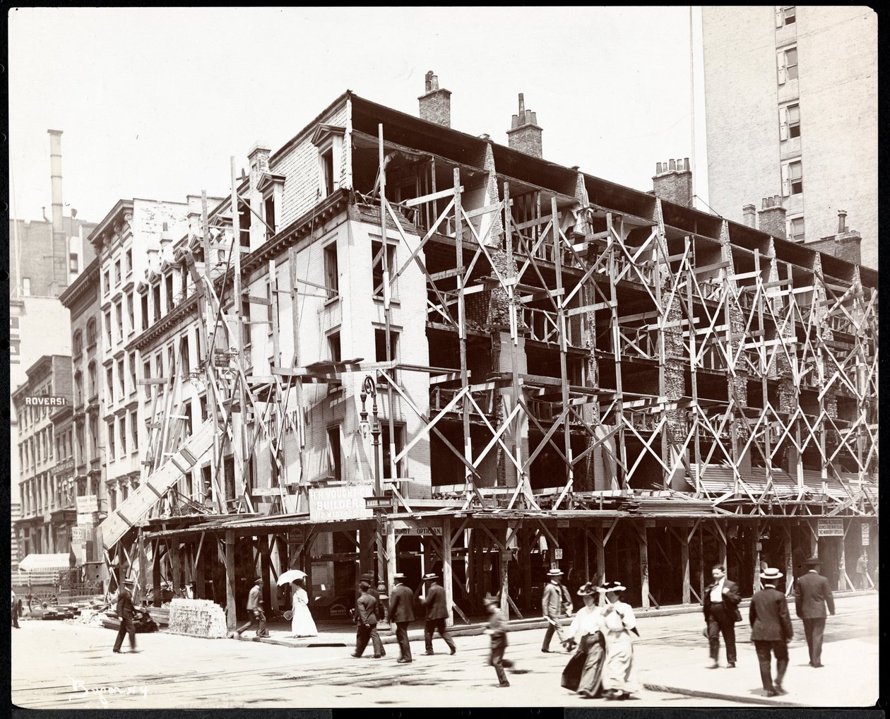 The Hotel Metropolitan på Broadway och 27th Street, New York, ca 1900 (silvergelatintryck) av Byron Company
