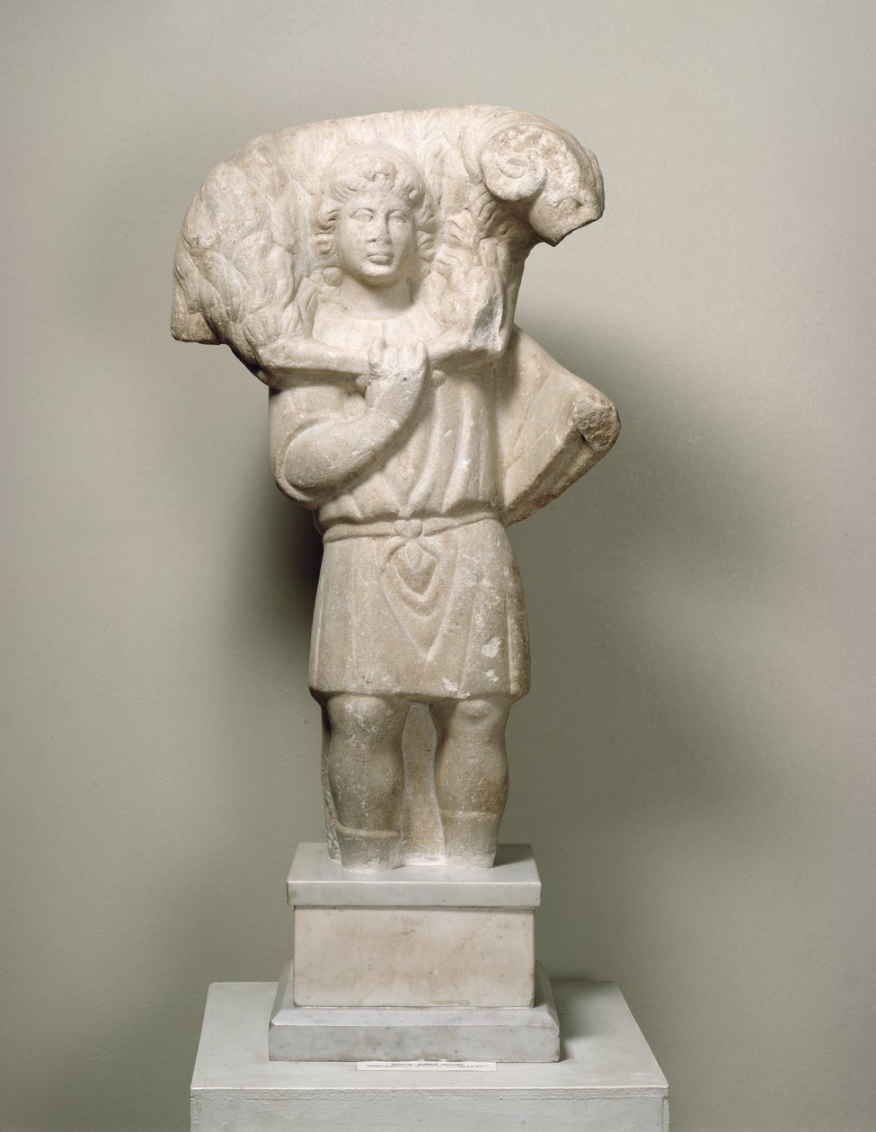 Kristus eller den gode herden (marmor) av Byzantine