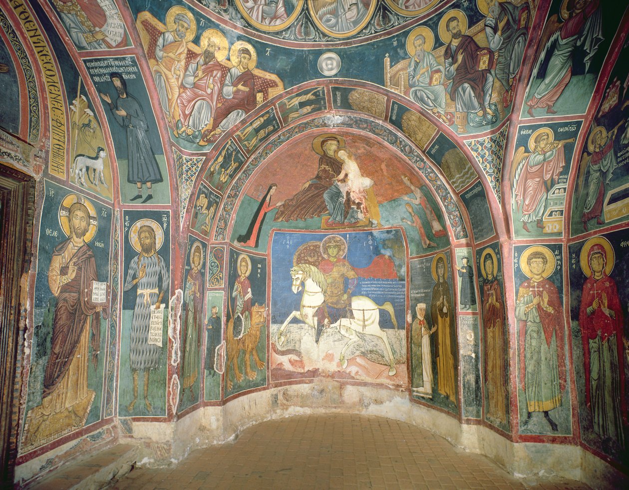 Utsikt över narthex, 1332-3 av Byzantine