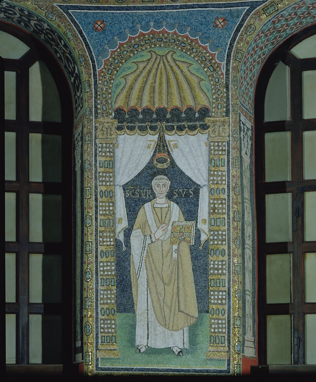 Orso, en biskop av Ravenna (mosaik) av Byzantine School