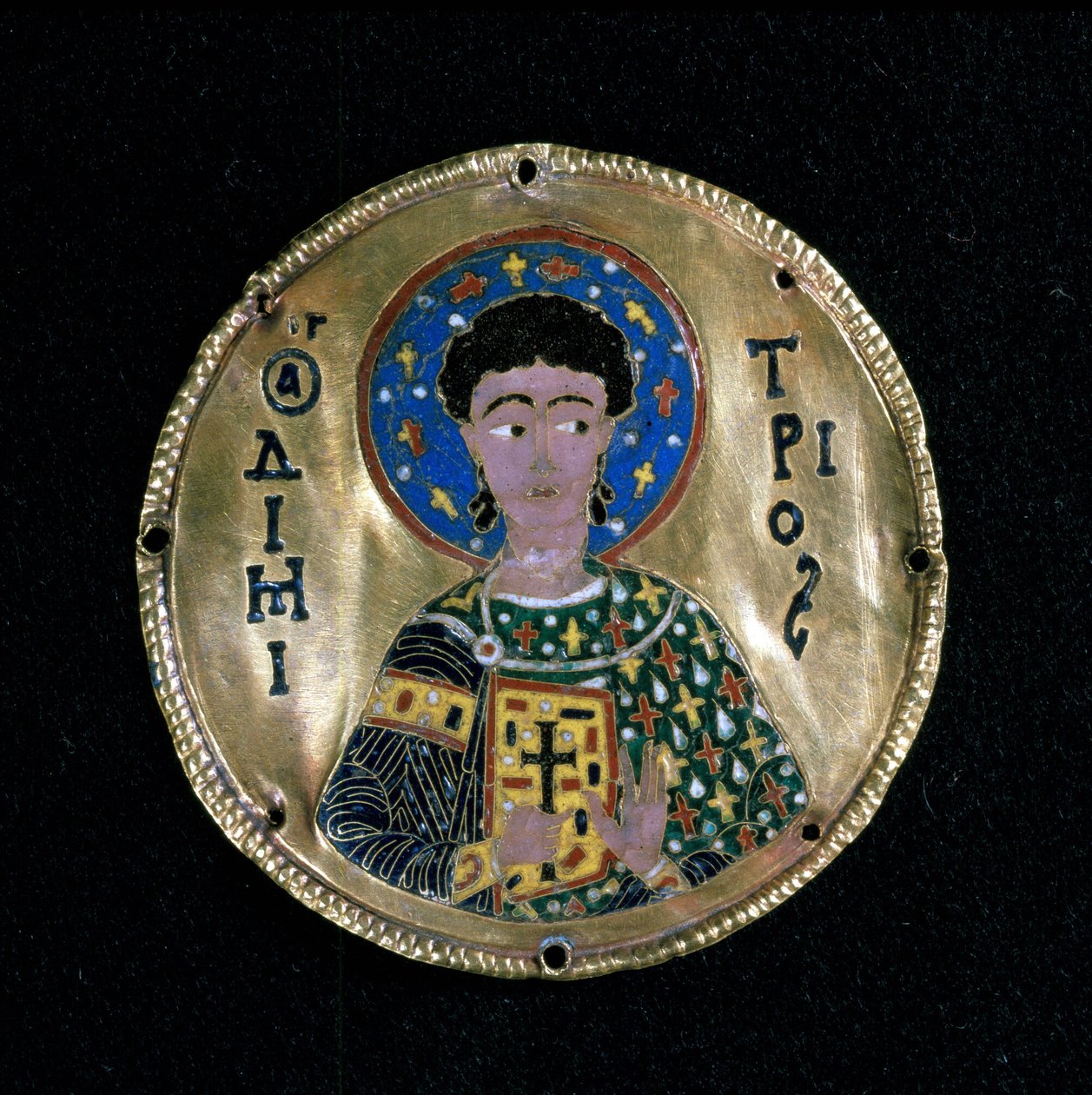 Byst av St. Demetrius, emalj, Bysans av Byzantine