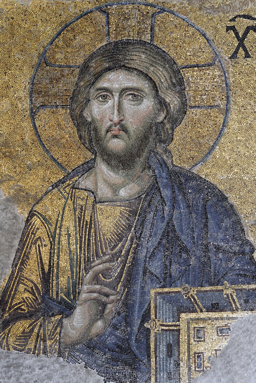Kristus pantokrator eller Kristus i ära, ca 1261 (mosaik) av Byzantine