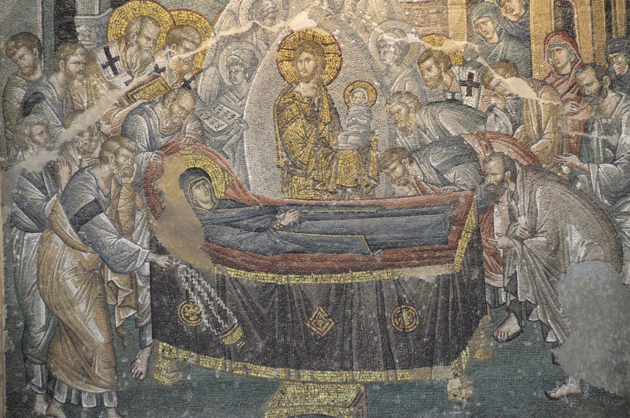 Fresco Saint Saviour i Chora kyrka (Kariye Camii), Istanbul, Turkiet av Byzantine