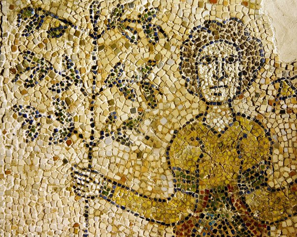 Representation of Eva and the Tree of Knowledge, 1213 (mosaik) av Byzantine