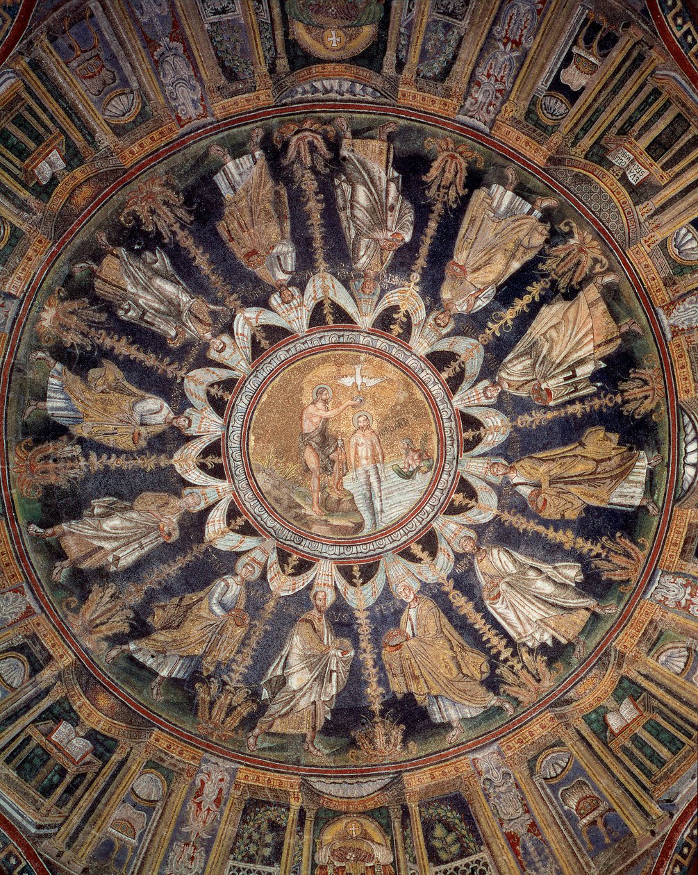 Apostlarna (takmosaik, 400-450) av Byzantine